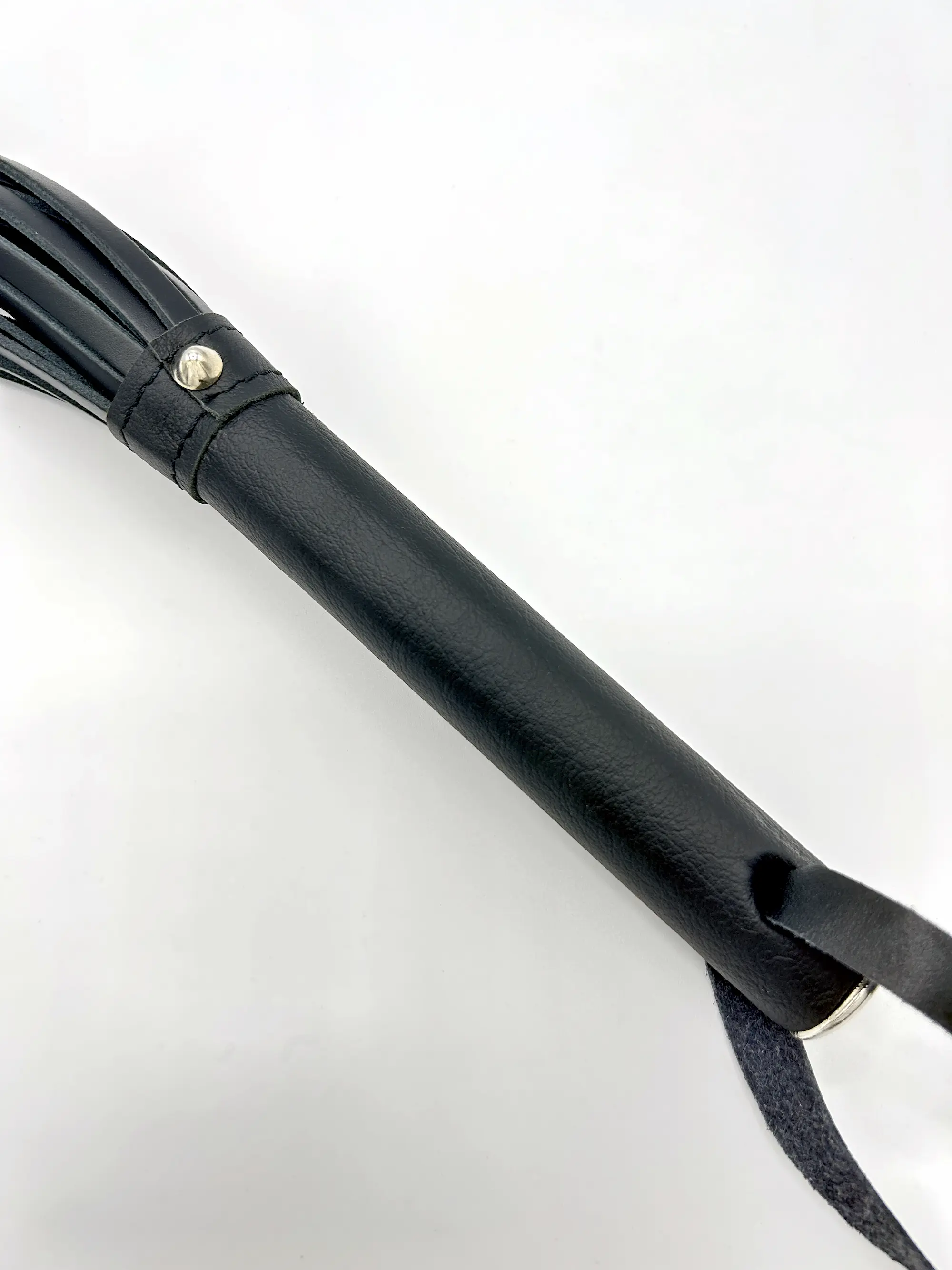 Detailansicht des lederbezogenem Griff