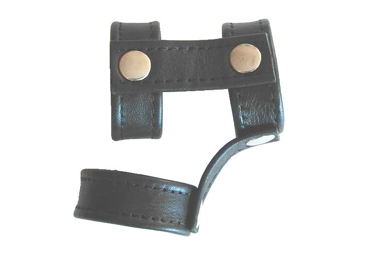 Potenzgurt aus schwarzem Echtleder pm-bodyleather.de