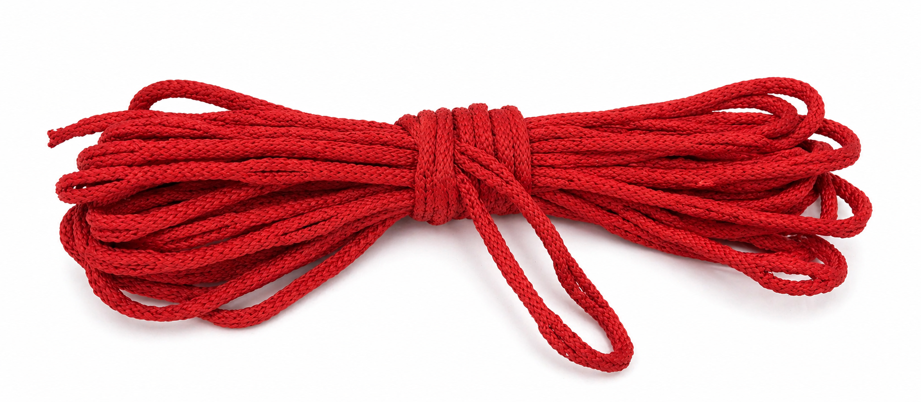 Geknotetes rotes Spezial Bondageseil