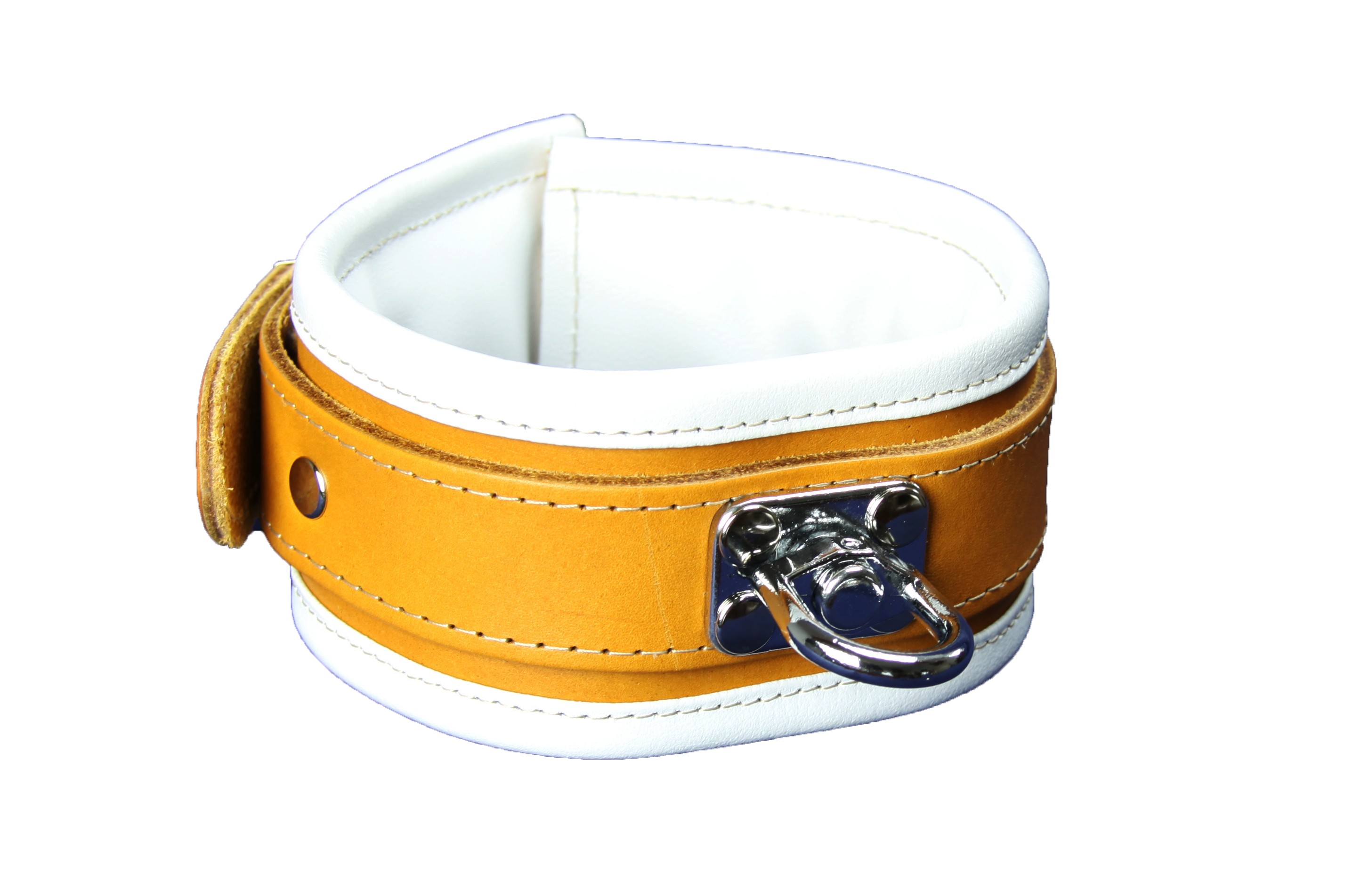 Halsband braun/weiß mit Wirbel